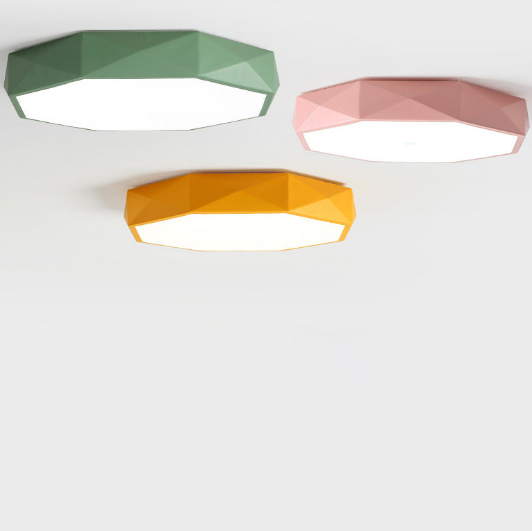 Skandinavisk Loftlampe med Integreret Ledlys og Kompakt Indendørs Montering