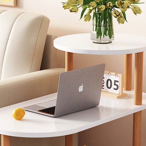 Sidebord i massivt træ med tre hylder – 60 eller 80 cm