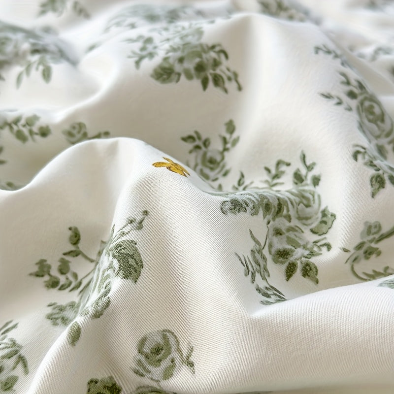 Sommerdyne i Polyester med Åndbar Komfort og Elegant Blomstermønster