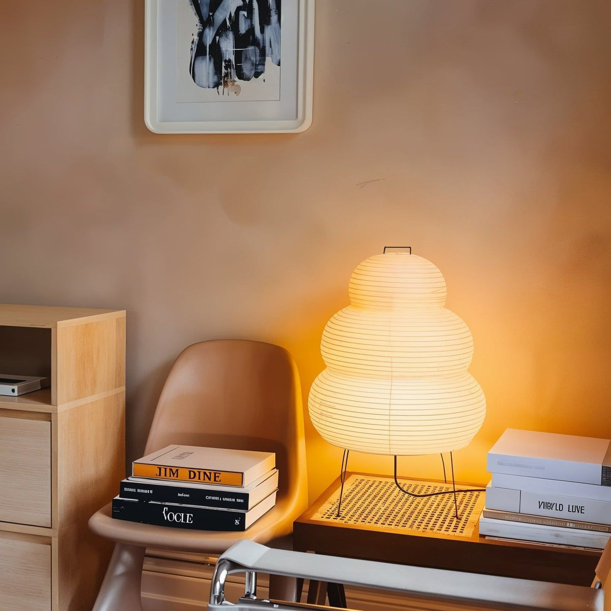 Stående LED Lampe Med Originalt Design Og Blødt Lys