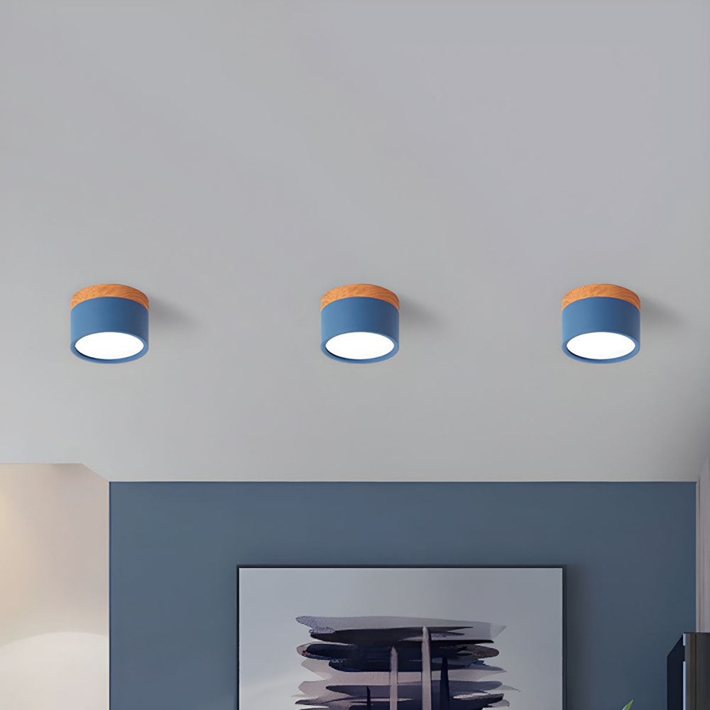Lille Cylindrisk LED Loftlys Til Overflademontering Med Kompakt Design