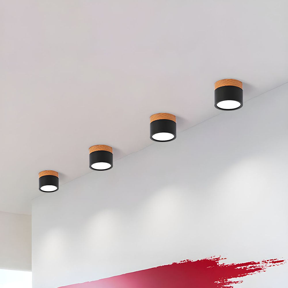 Lille Cylindrisk LED Loftlys Til Overflademontering Med Kompakt Design