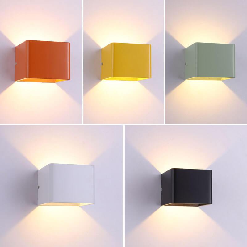 Væglampe Moderne Kvadrat Led Mini Aluminium