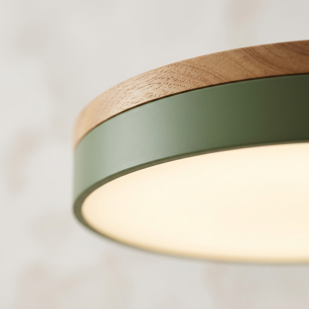 Flad Rund Loftlampe med Direkte Montering og Tre Lysfarver