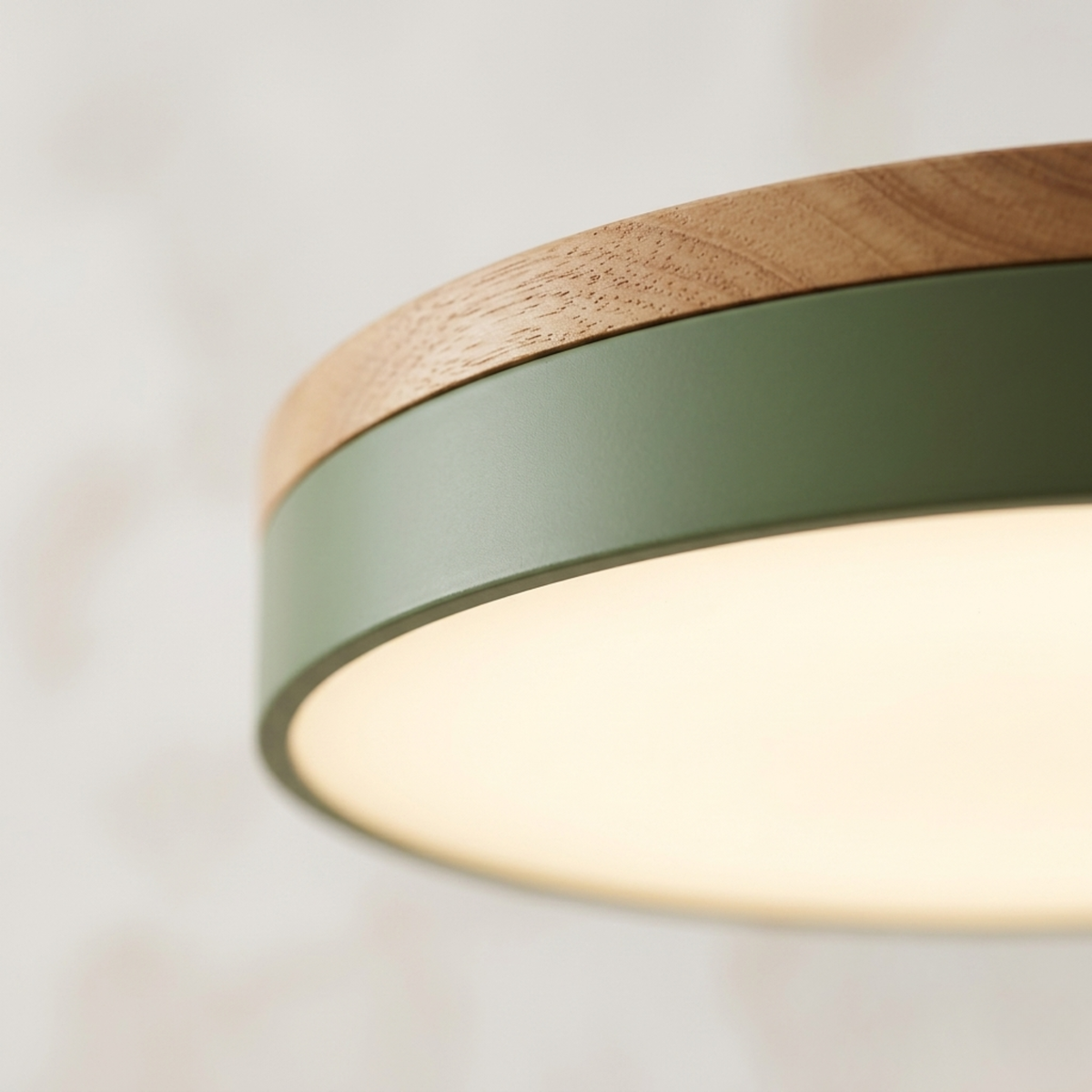 Flad Rund Loftlampe med Direkte Montering og Tre Lysfarver