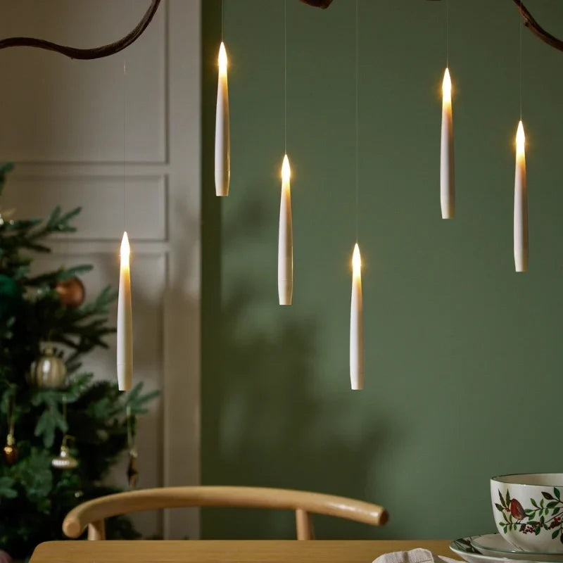 Svævende LED Vandlys med Flakkende Effekt til Dekorativ Stemning