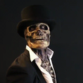 Halloween Skeletmaske I Latex Med Realistisk Horror Design