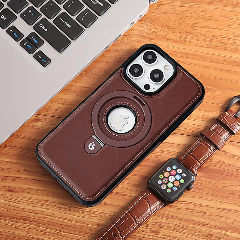 iPhone-cover med magnetisk stander og beskyttende kanter