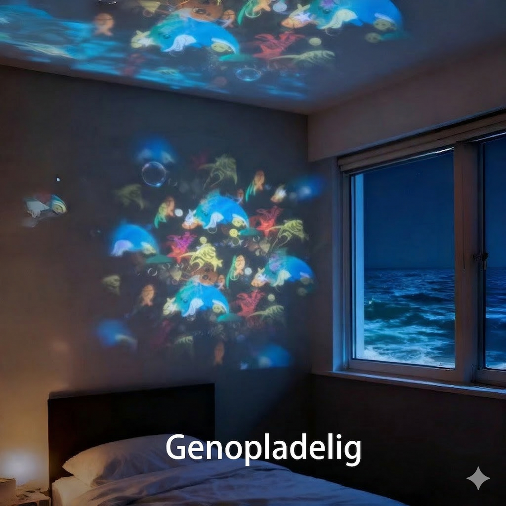 Projektorlampe med Havtema og Justerbar Lysstyrke
