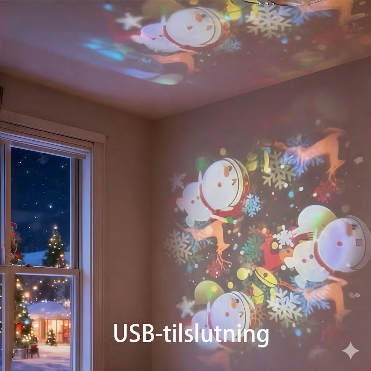 Projektorlampe med Havtema og Justerbar Lysstyrke