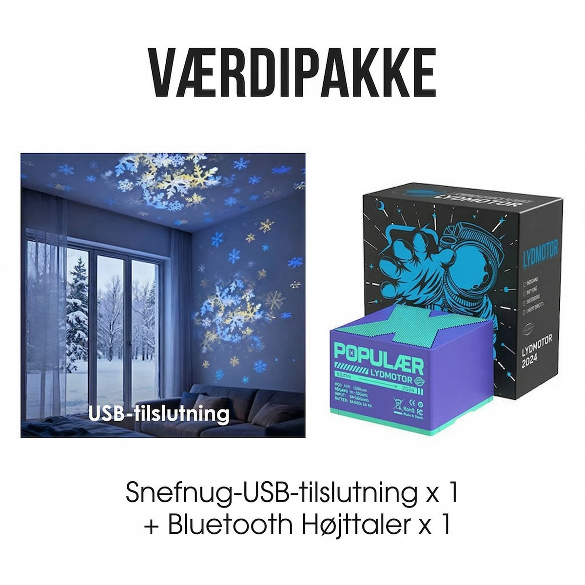 Projektorlampe med Havtema og Justerbar Lysstyrke