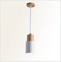 Nordisk Cylinderpendel i Macaron‑Farver med LED Lys