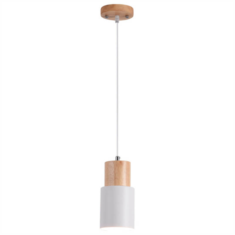 Nordisk Cylinderpendel i Macaron‑Farver med LED Lys