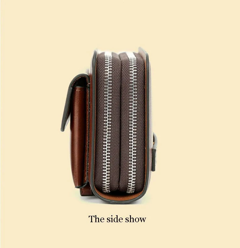Mand Clutch Tas Med Klassisk Form Og Daglig Organiseret Opbevaring