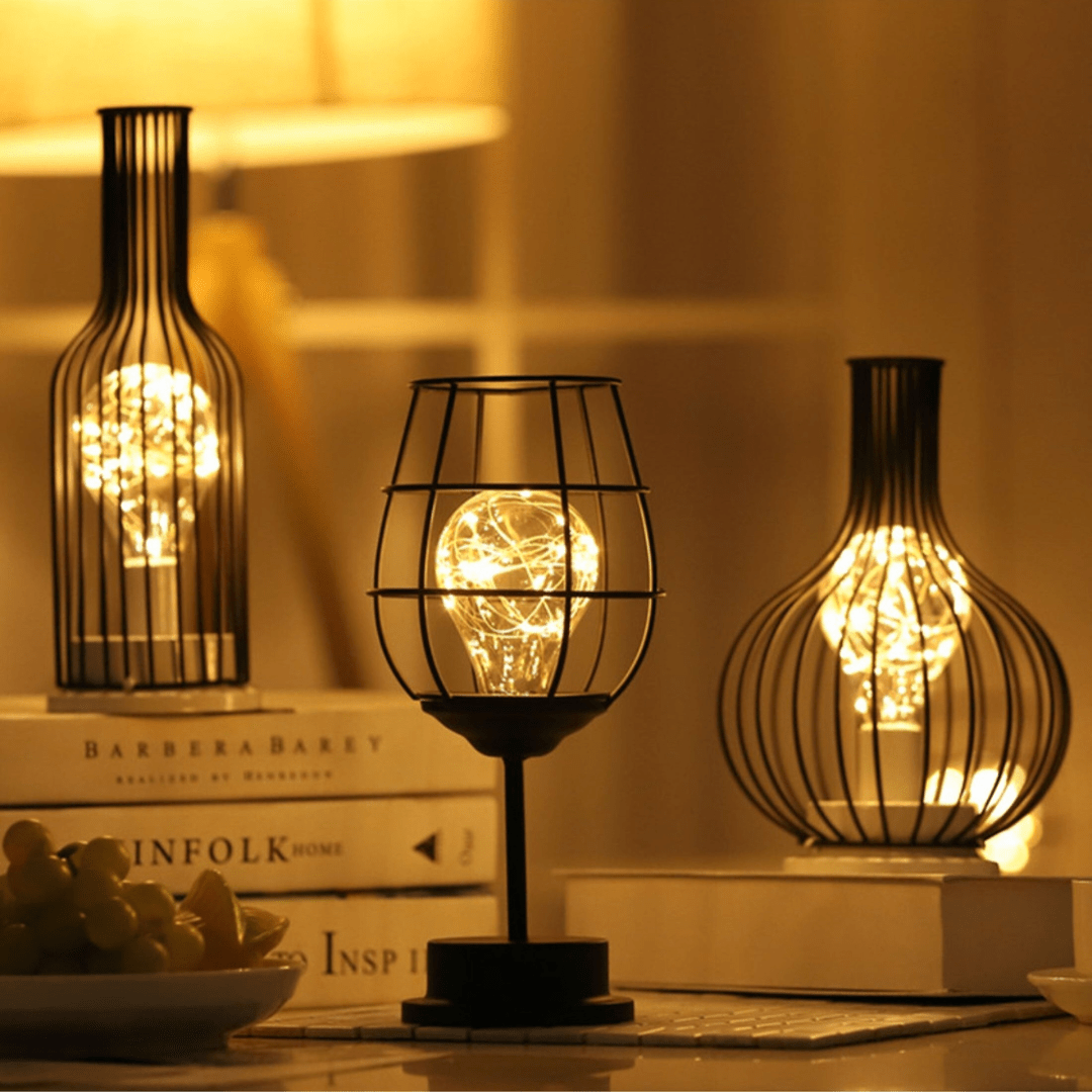 Kabelløs LED Bordlampe med Dæmpning og Elegant Akku‑Design