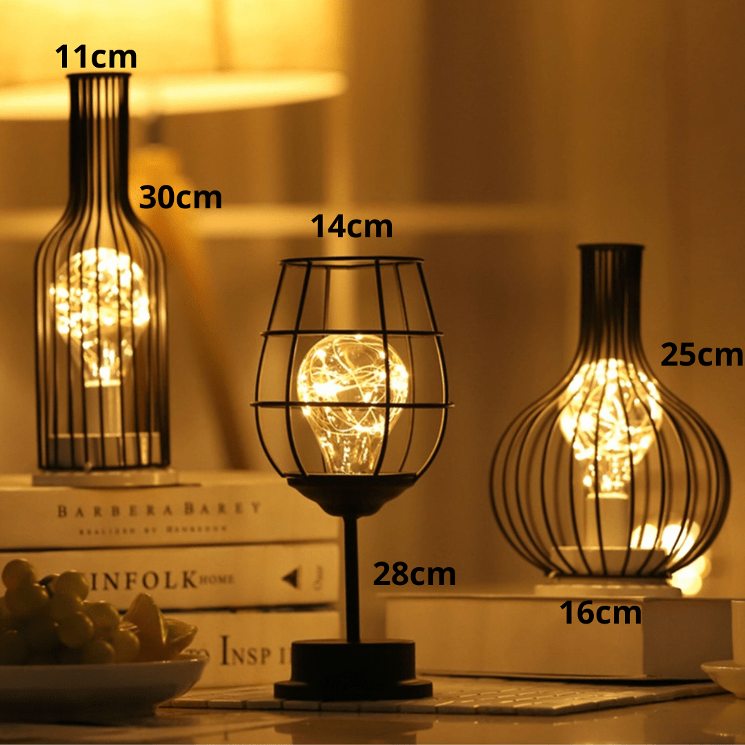 Kabelløs LED Bordlampe med Dæmpning og Elegant Akku‑Design