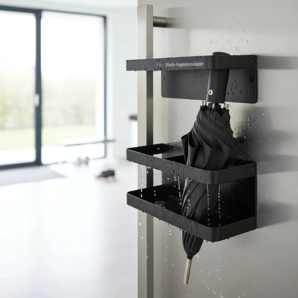Paraplyholder Justerbar Med Drypbakke Og Minimalistisk Design Til Entré