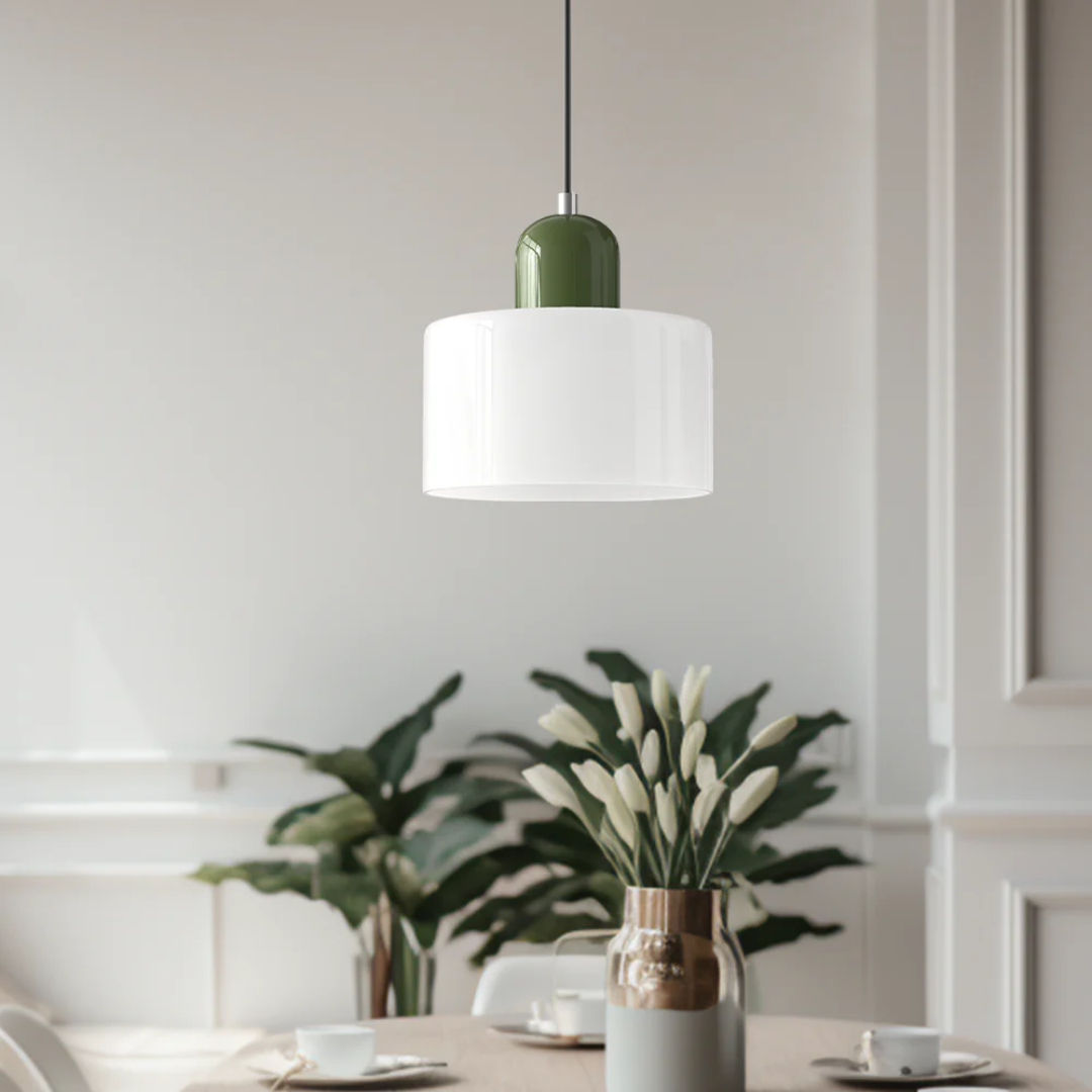Retro Loftlampe Med Rund Glasskærm Til Blød Jævn Belysning