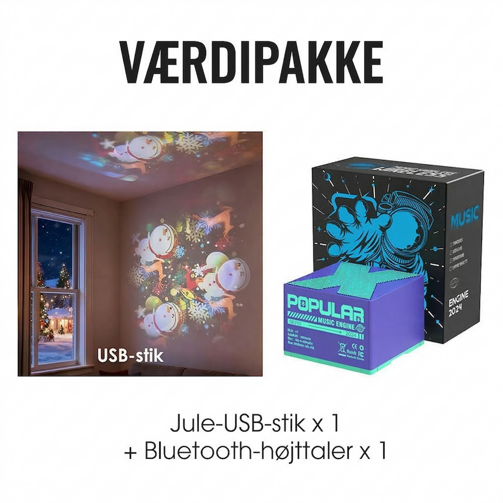 Projektorlampe med Havtema og Justerbar Lysstyrke