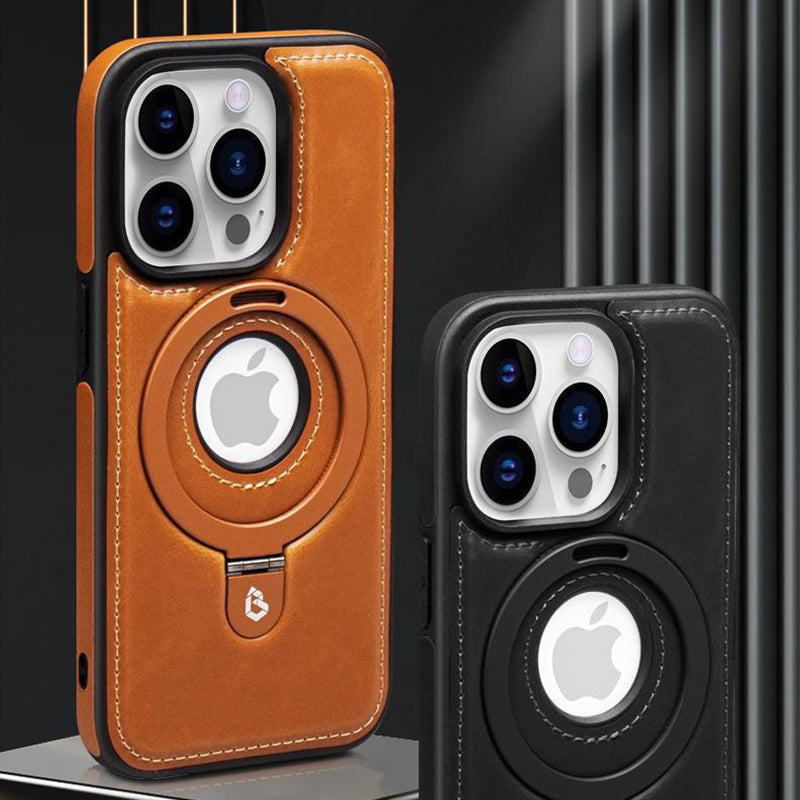 iPhone-cover med magnetisk stander og beskyttende kanter