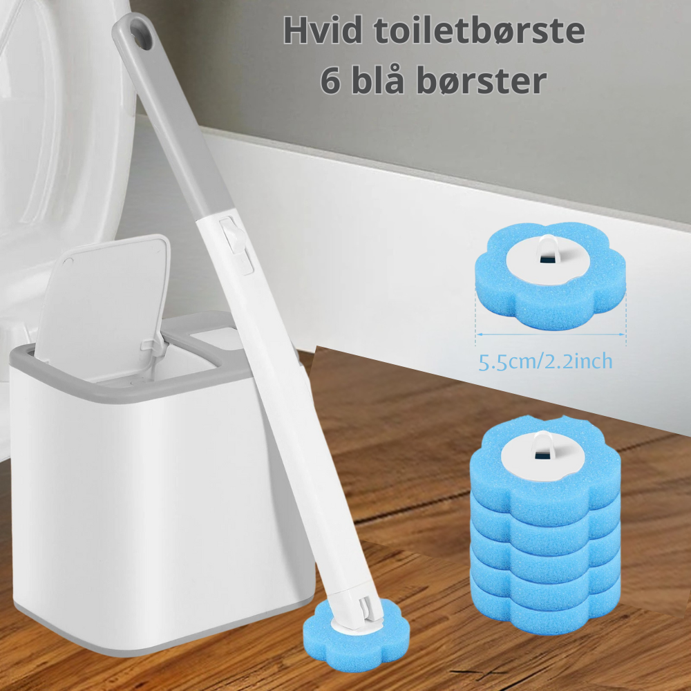 Toiletbørste med Udskiftelige Engangshoveder