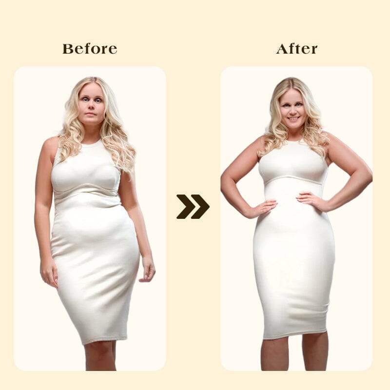 Højtaljede shapewear-bukser med elastisk støtte