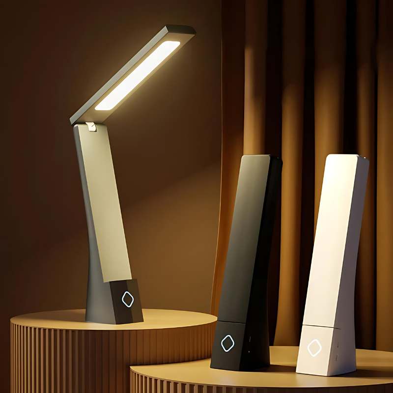 Bordlampe Med Opklappelig Konstruktion Og Touchstyring