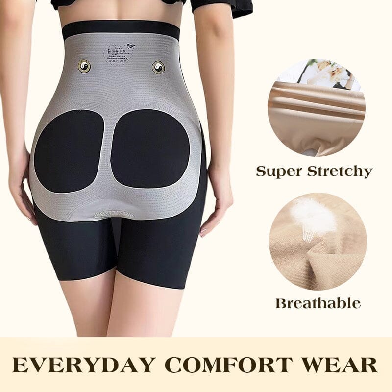 Højtaljede shapewear-bukser med elastisk støtte