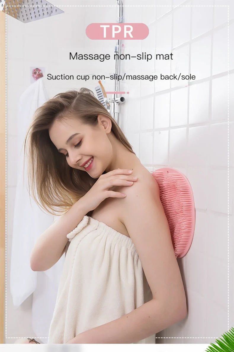 Skrubbe- og massagepude i silikone til badet