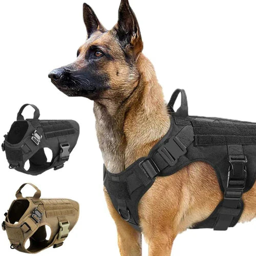 Taktisk Hundesele med No-Pull Funktion og Justerbar Pasform
