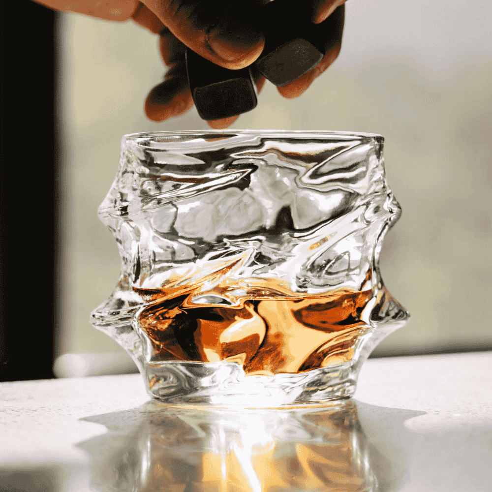 Krystal Whiskyglas Med Elegant Slibning Til Whisky, Bourbon Og Cognac
