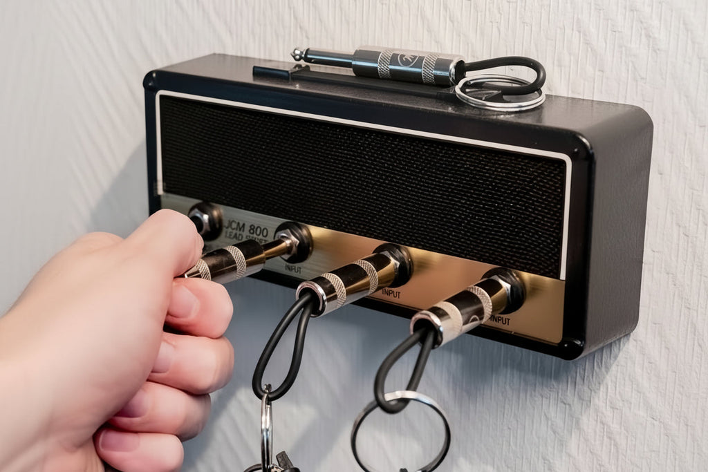 Nøgleholder Med Musikalsk Udtryk Og Daglig Organiseret Velkomst