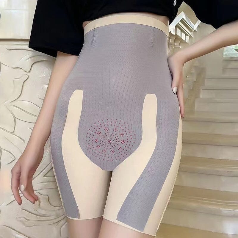 Højtaljede shapewear-bukser med elastisk støtte
