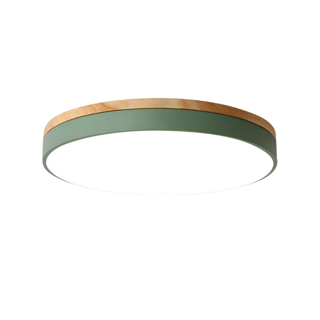 Flad Rund Loftlampe med Direkte Montering og Tre Lysfarver