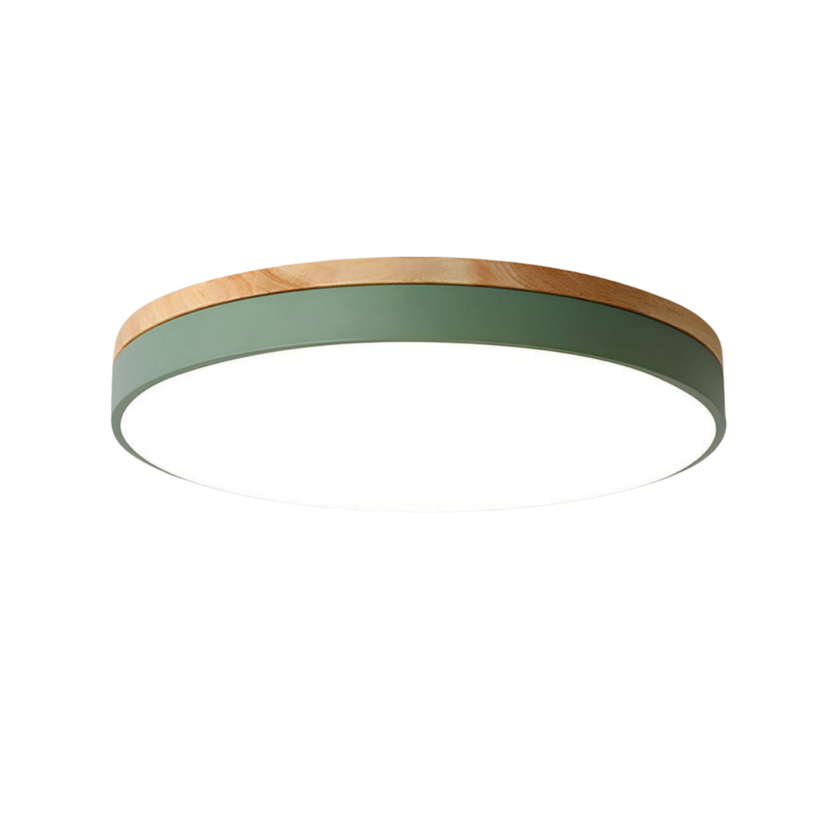 Flad Rund Loftlampe med Direkte Montering og Tre Lysfarver
