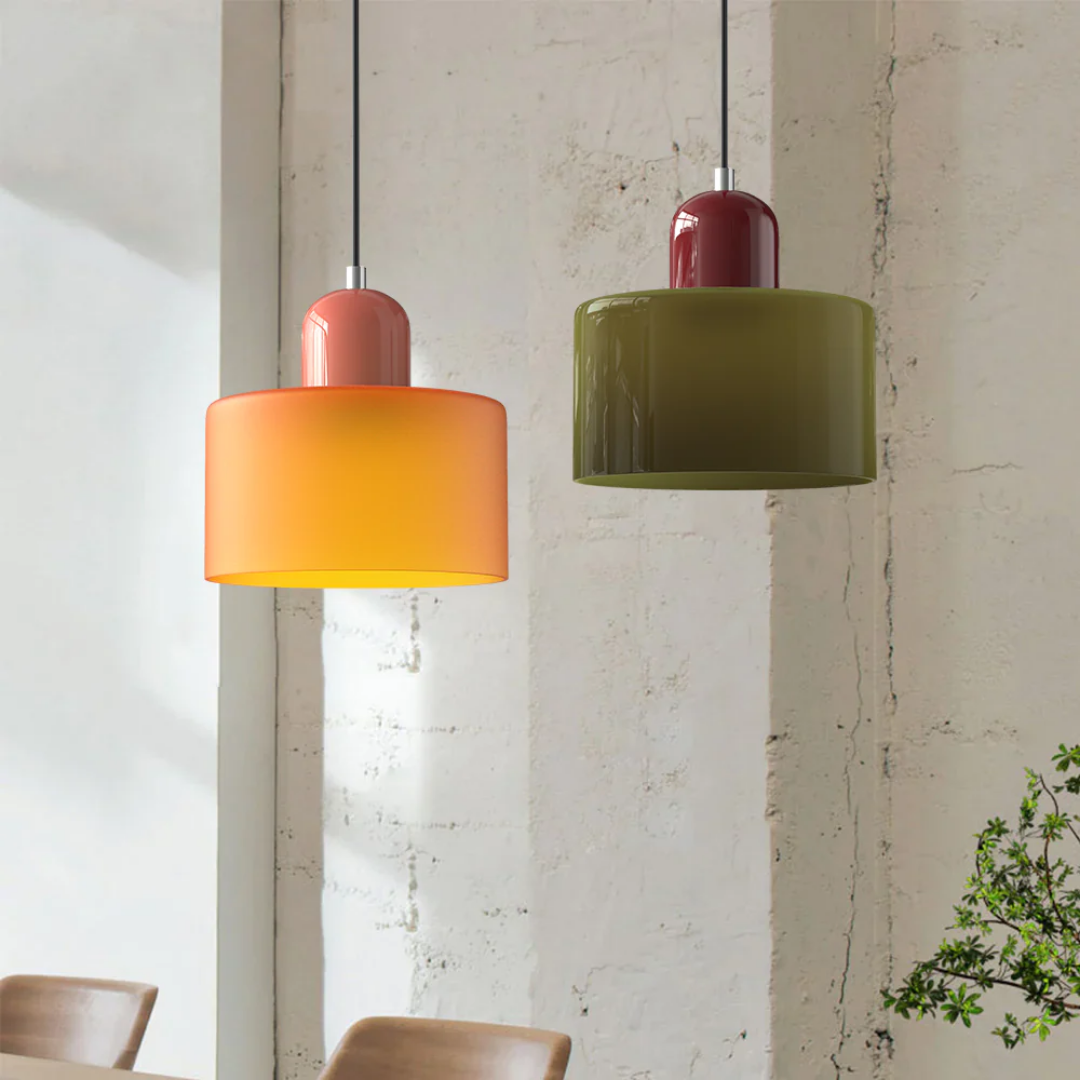 Retro Loftlampe Med Rund Glasskærm Til Blød Jævn Belysning
