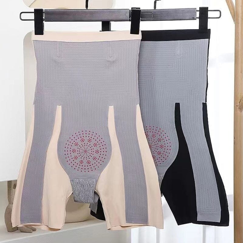 Højtaljede shapewear-bukser med elastisk støtte