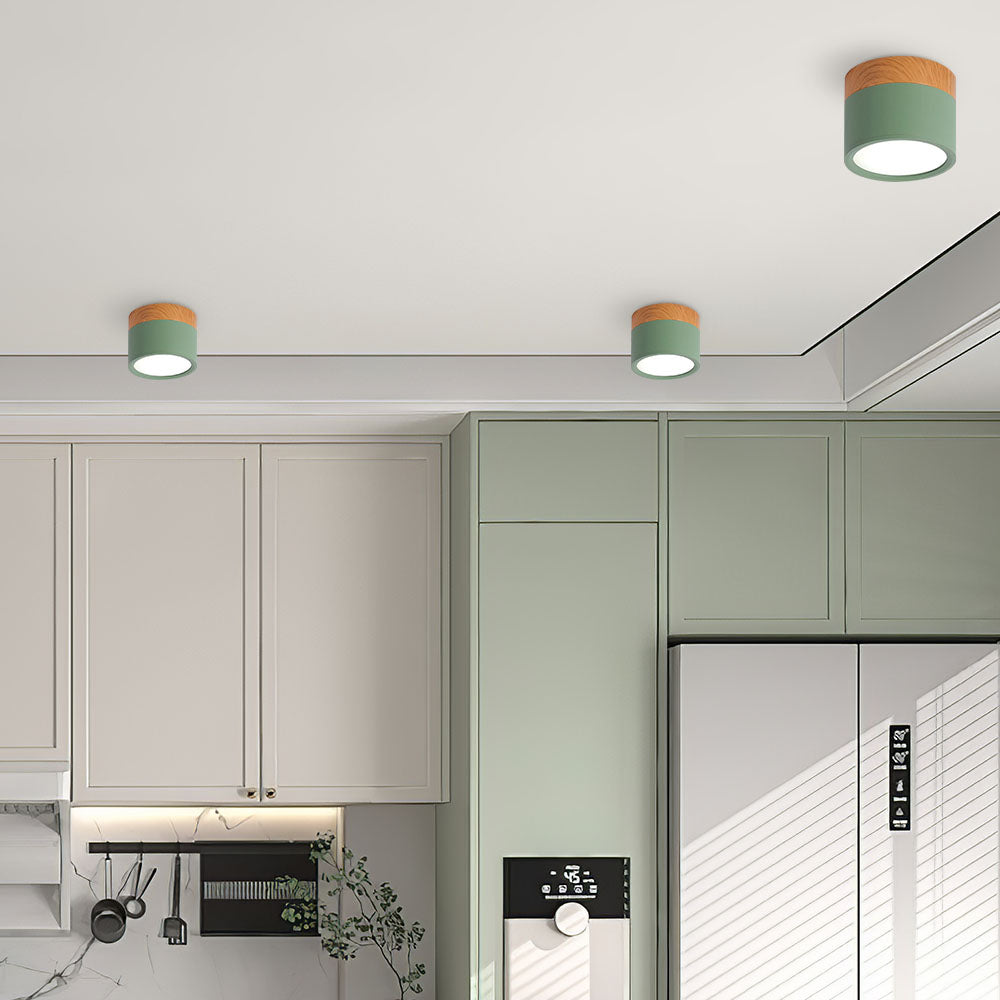 Lille Cylindrisk LED Loftlys Til Overflademontering Med Kompakt Design