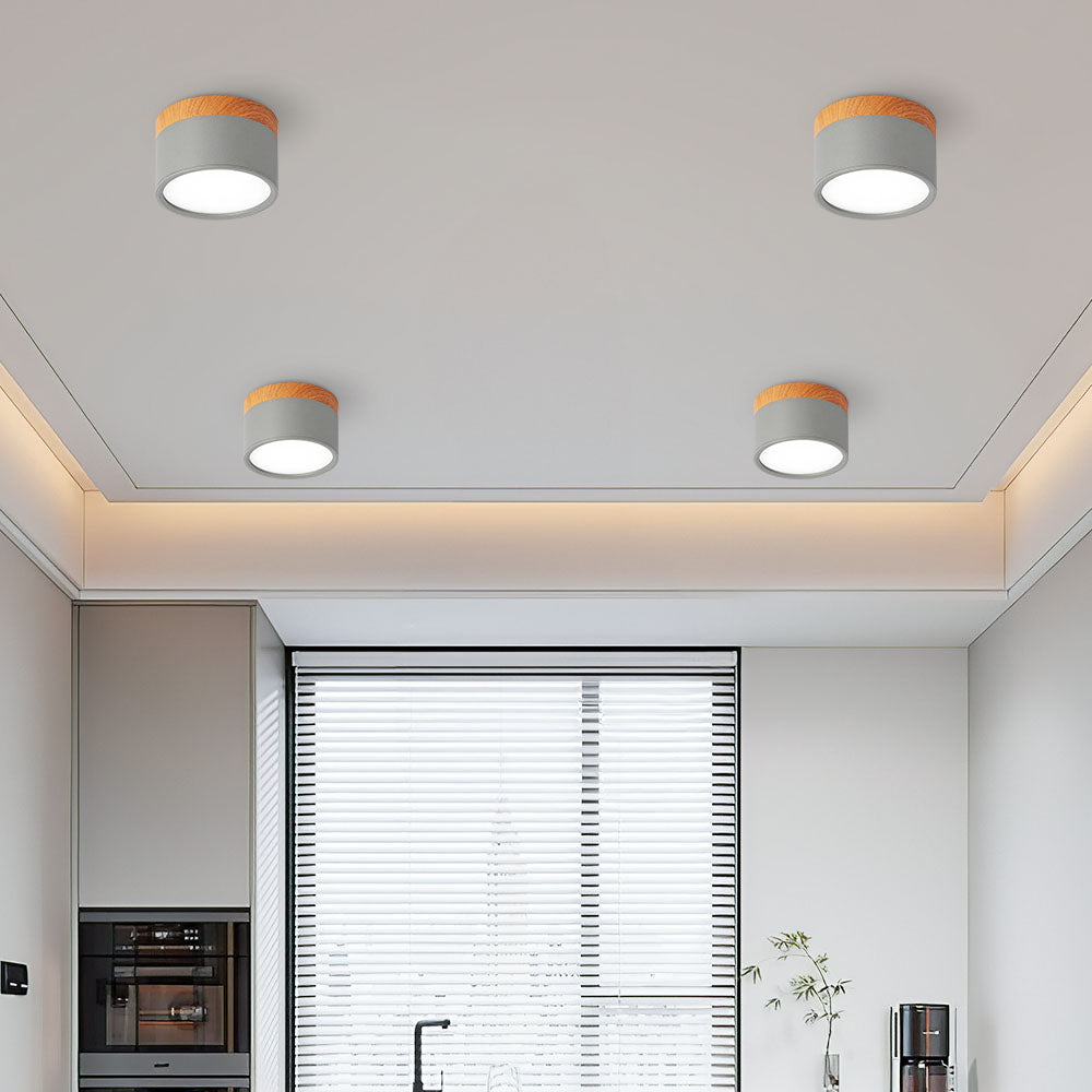 Lille Cylindrisk LED Loftlys Til Overflademontering Med Kompakt Design