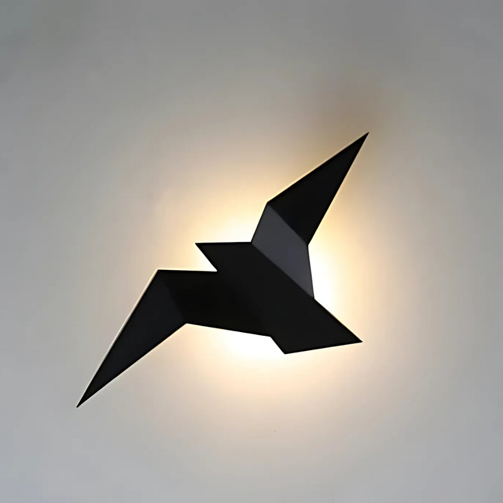 Væglampe med Origamiinspireret Form og Roligt LED Udtryk