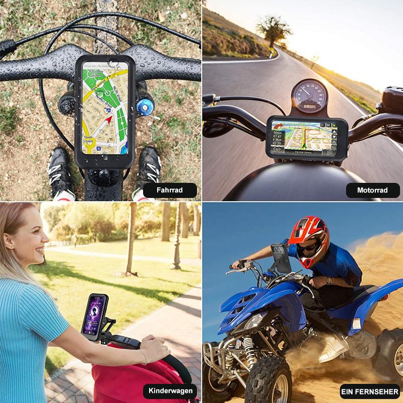 Vandtæt Smartphoneholder Til Cykel Med Trådløs Opladning Og Styrmontering