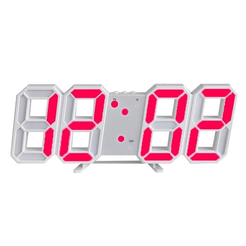 Digital LED‑Vægur med 3D‑Display for Klar og Moderne Tidsvisning