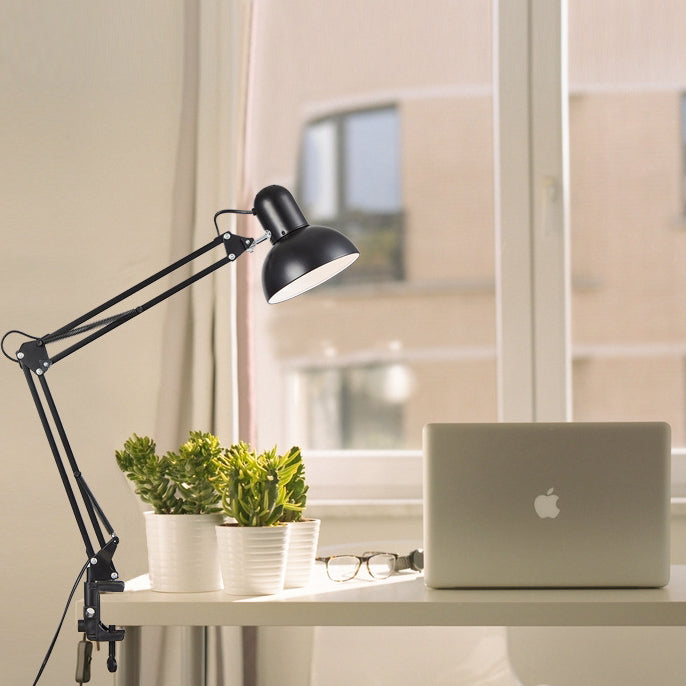 Jern‑Abs Bordlampe med Minimalistisk Form og Stabil Indendørs Placering