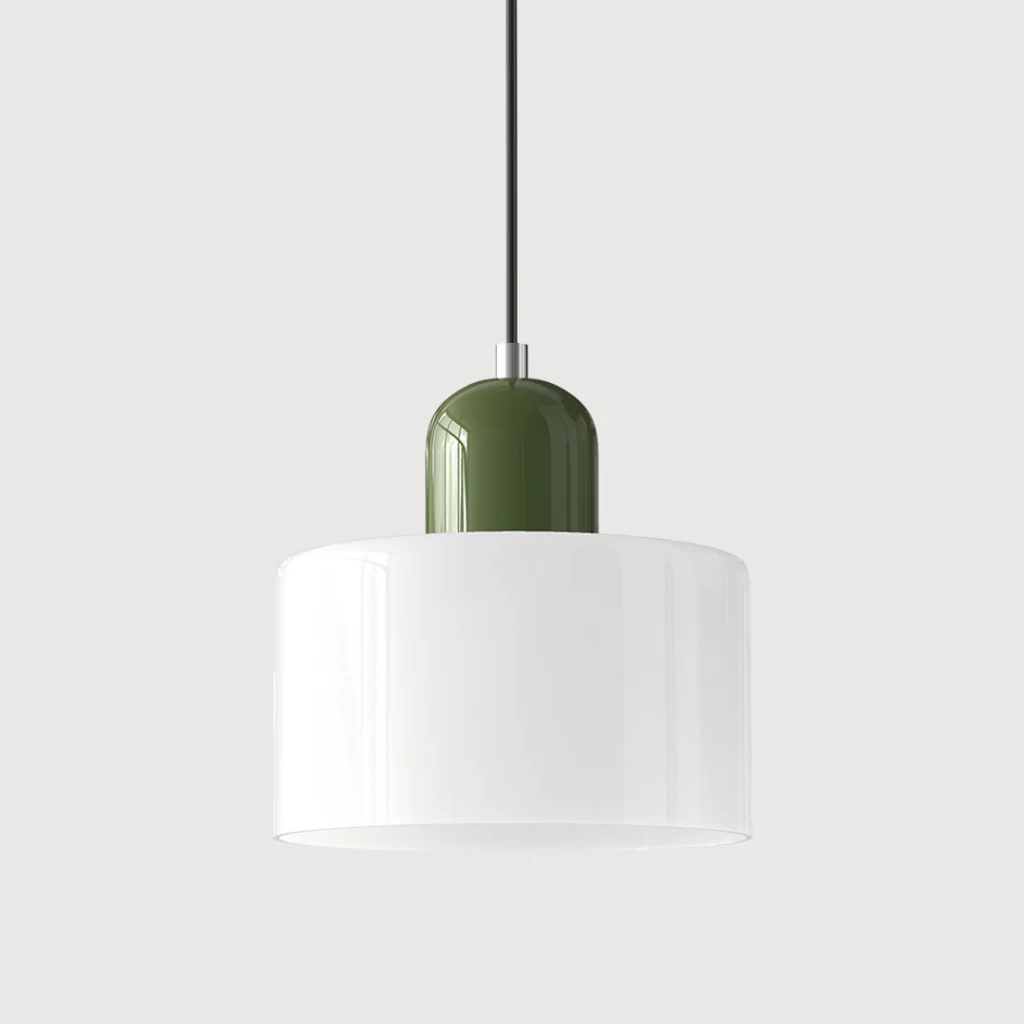 Retro Loftlampe Med Rund Glasskærm Til Blød Jævn Belysning