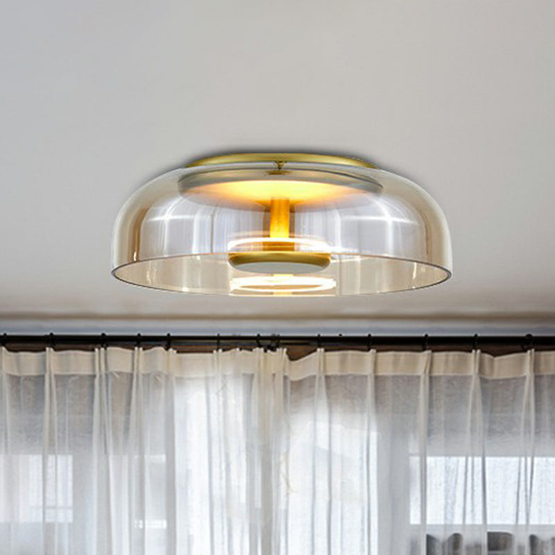 Loftlampe Med Glasdesign Og Integreret LED Til Entré Og Soveværelse