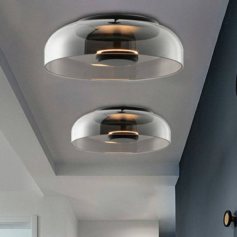 Loftlampe Med Glasdesign Og Integreret LED Til Entré Og Soveværelse