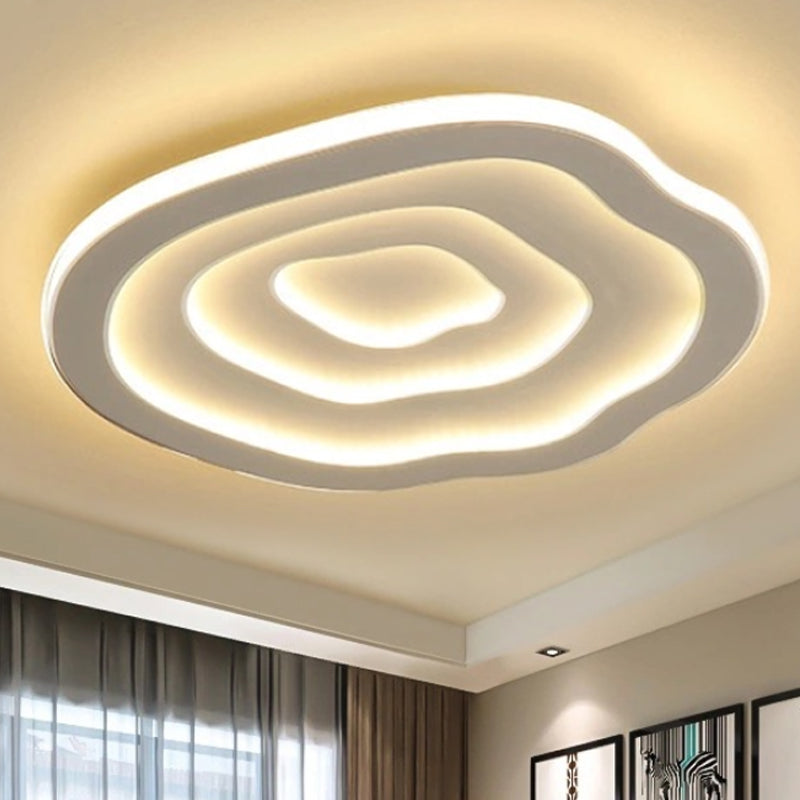 Loftlampe Med Bølgeformet Design Og Integreret LED-Belysning