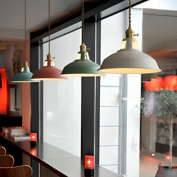Industriel Loftlampe Retro Metal Restaurantbelysning