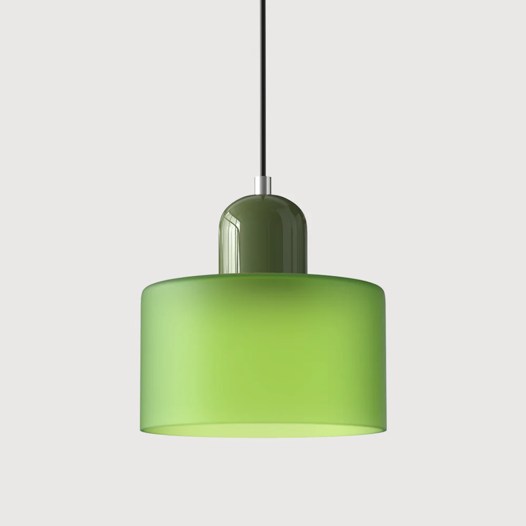 Retro Loftlampe Med Rund Glasskærm Til Blød Jævn Belysning