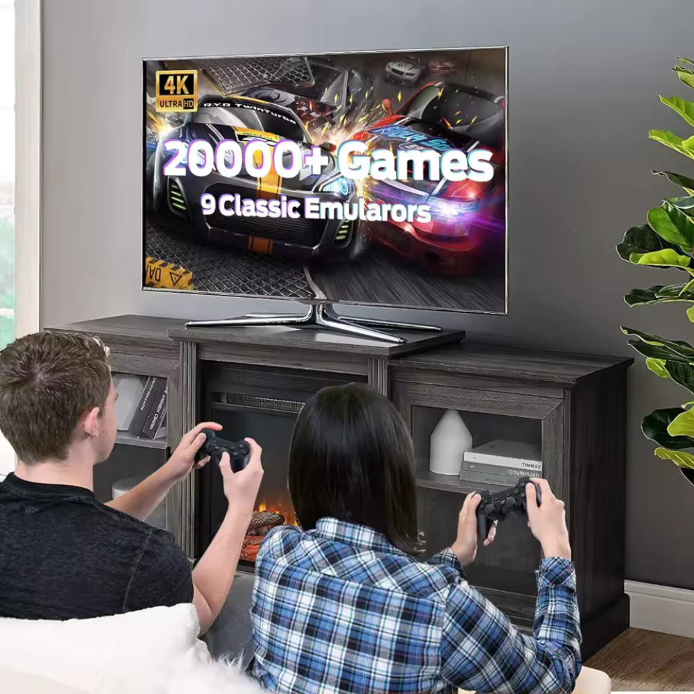 Retro Gaming Stick med 20.000+ Spil og Trådløse Controllere